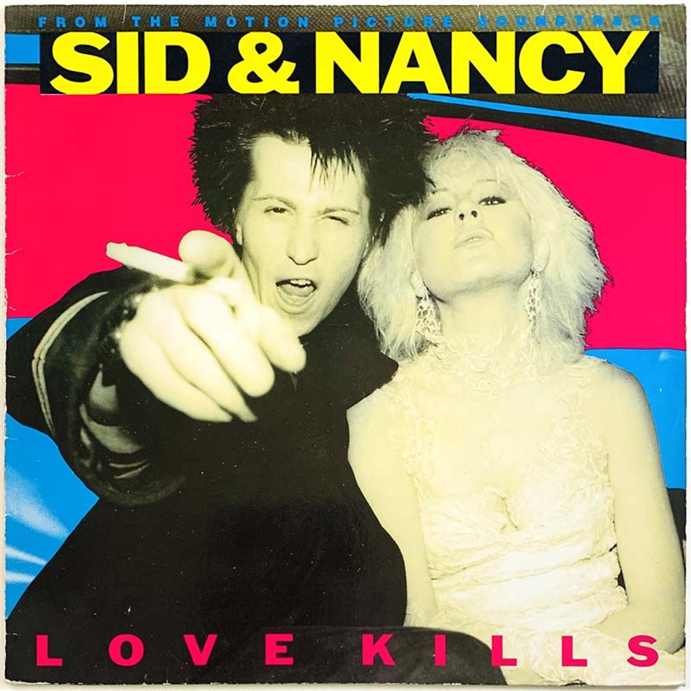 From the motion picture Soundtrak vinyl LP Sid & Nancy (Music From The Motion Picture Soundtrack)  kansi VG+ levy EX Käytetty LP