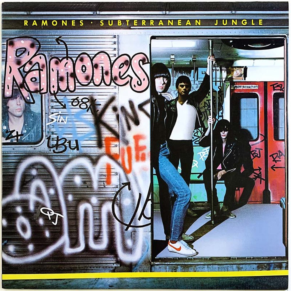 Ramones vinyl LP Subterranean Jungle  kansi EX levy EX Käytetty LP