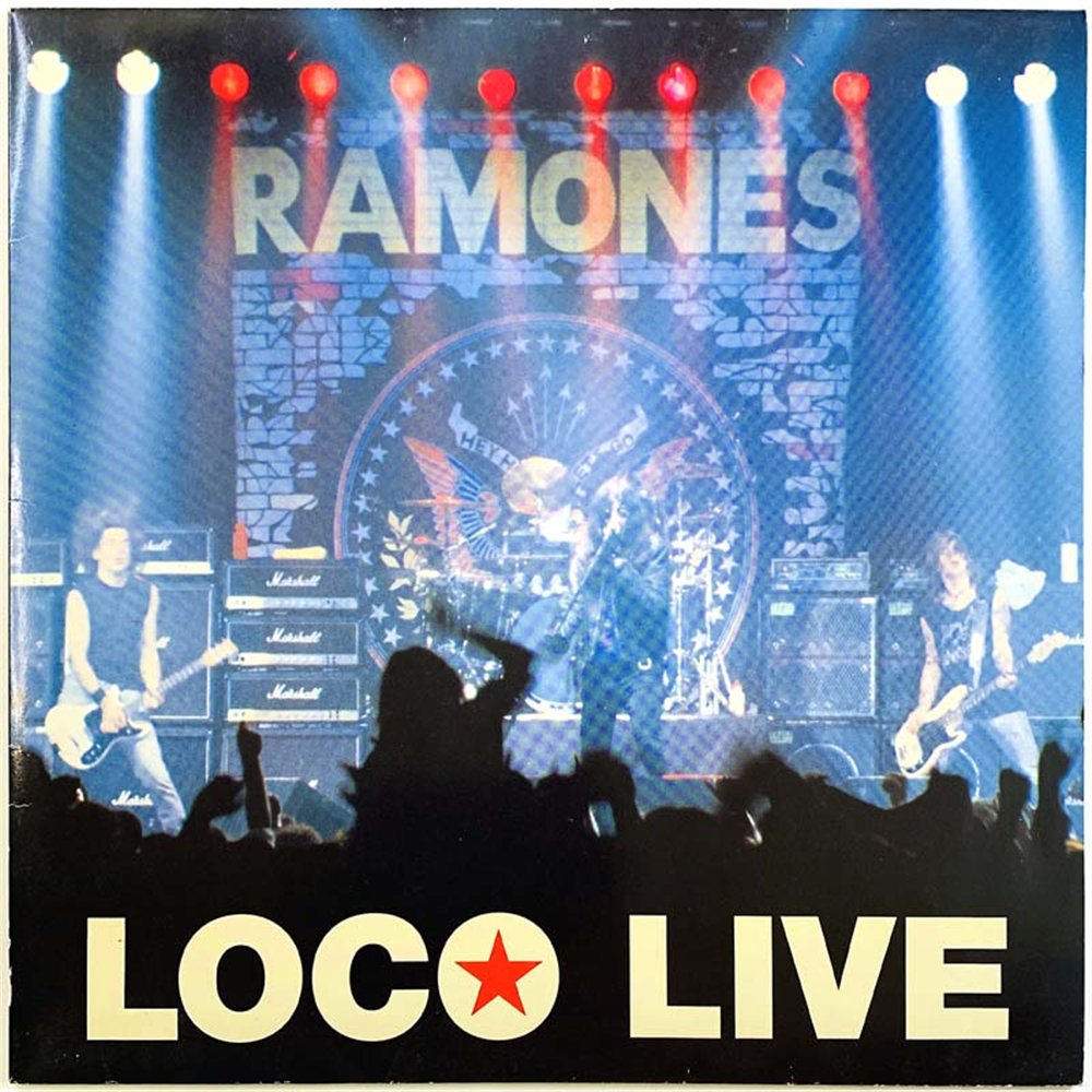 Ramones vinyl LP Loco Live  kansi EX levy EX Käytetty LP