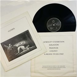 Joy Division vinyl LP Closer  kansi VG levy EX Käytetty LP