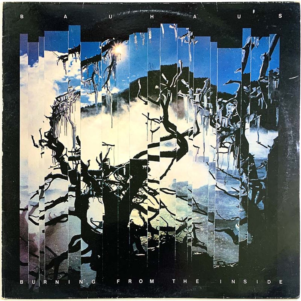 Bauhaus vinyl LP Burning from he inside  kansi VG levy EX Käytetty LP