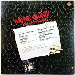 Wayne County & The Electric Chairs vinyl LP Man Enough To Be A Woman  kansi EX levy EX Käytetty LP