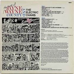 Wayne County & The Electric Chairs vinyl LP The Best Of - white vinyl  kansi EX levy EX Käytetty LP