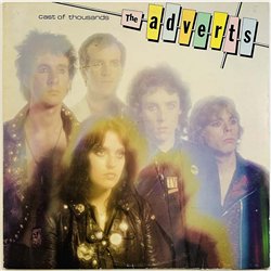 Adverts vinyl LP Cast of thousands  kansi VG+ levy EX Käytetty LP