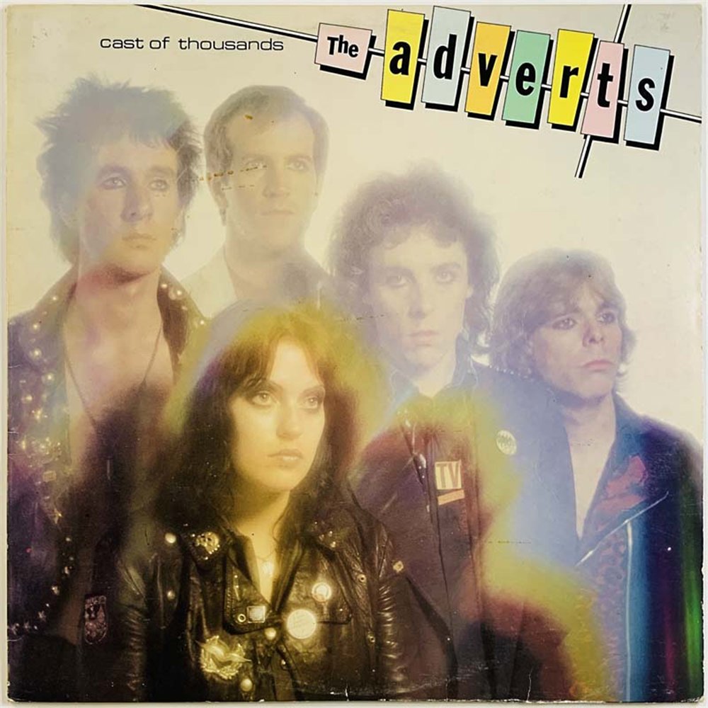 Adverts vinyl LP Cast of thousands  kansi VG+ levy EX Käytetty LP