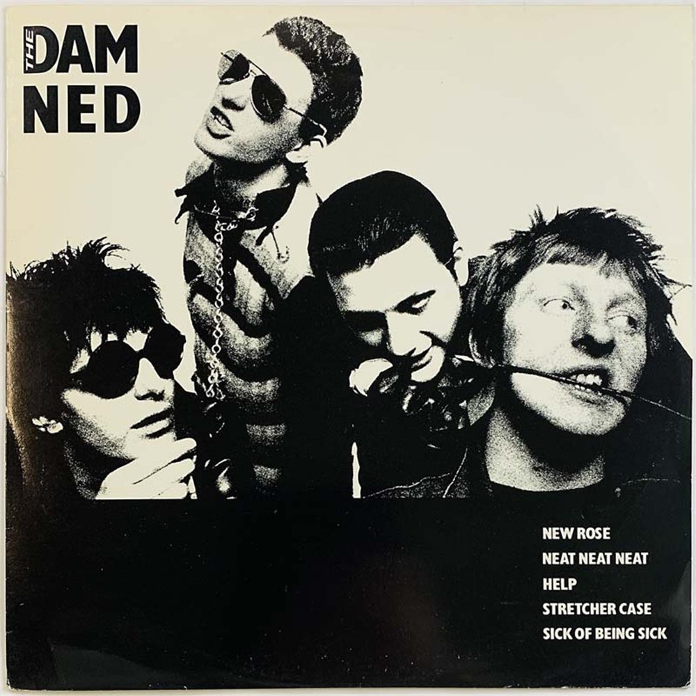 Damned vinyl LP New Rose 12-inch maxi  kansi VG+ levy EX Käytetty LP