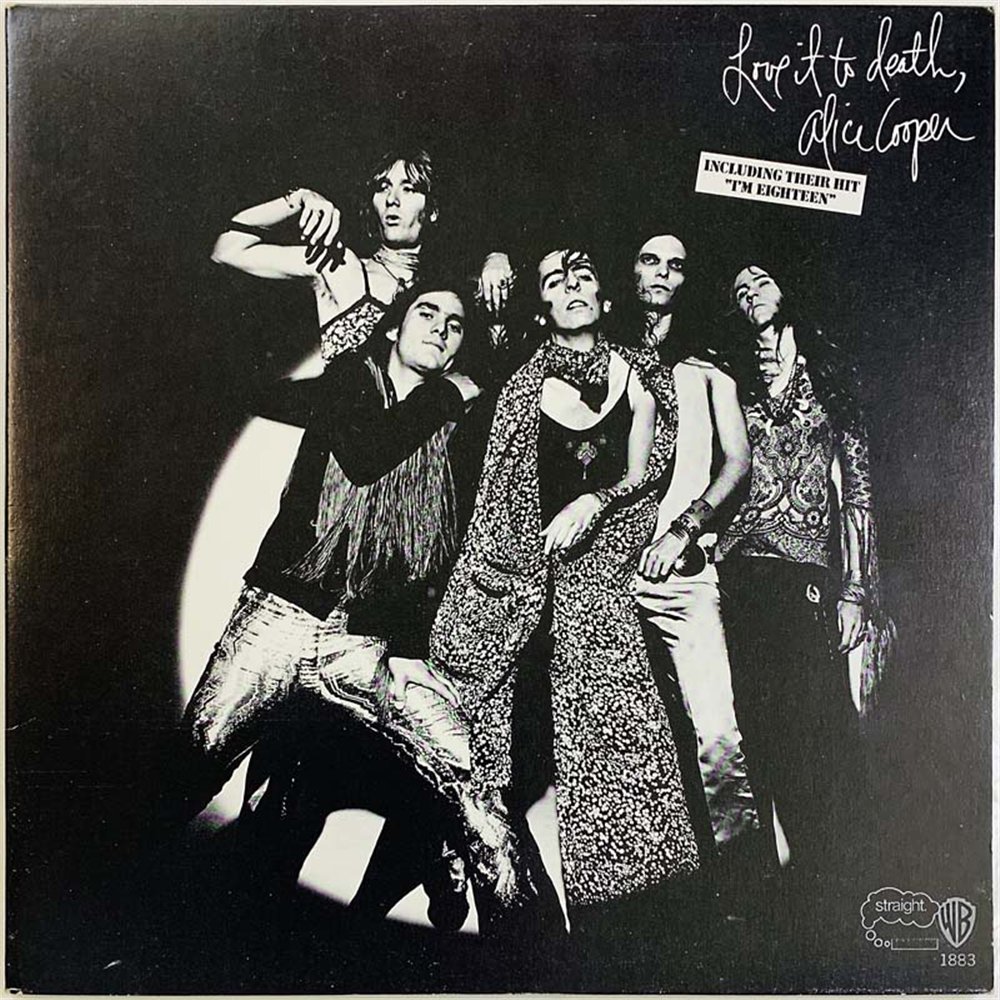 Cooper Alice vinyl LP Love it to death  kansi EX levy EX Käytetty LP