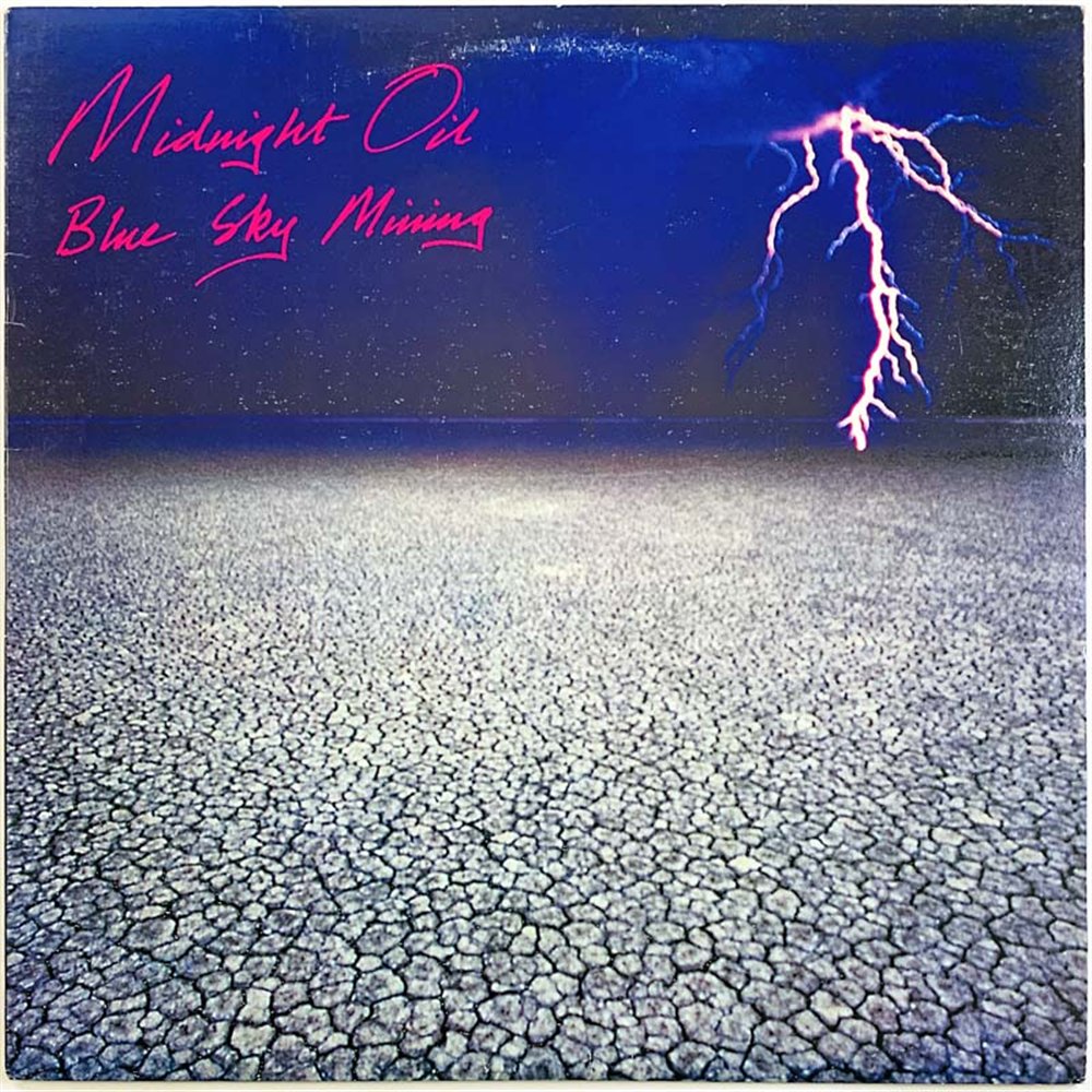Midnight Oil vinyl LP Blue Sky Mining - blue vinyl  kansi VG+ levy EX Käytetty LP