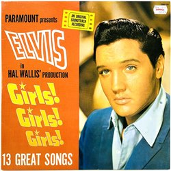 Elvis vinyl LP Girls! Girls! Girls!  kansi EX levy EX Käytetty LP