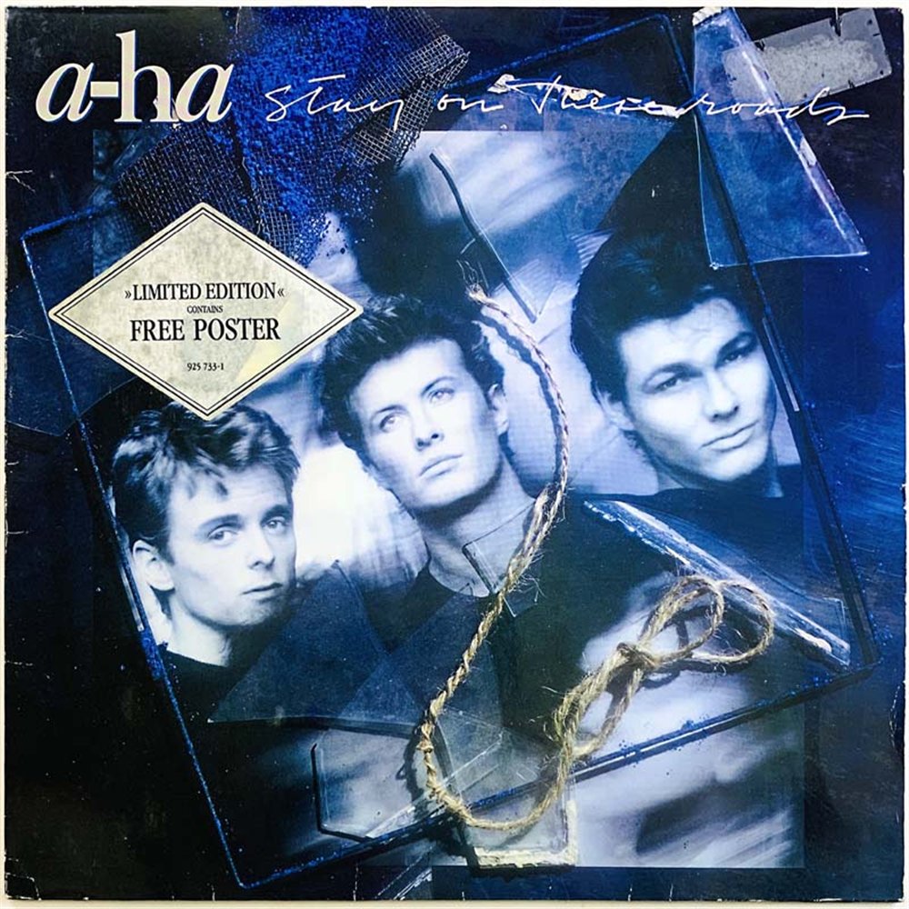 a-ha vinyl LP Stay On These Roads  kansi VG levy EX Käytetty LP