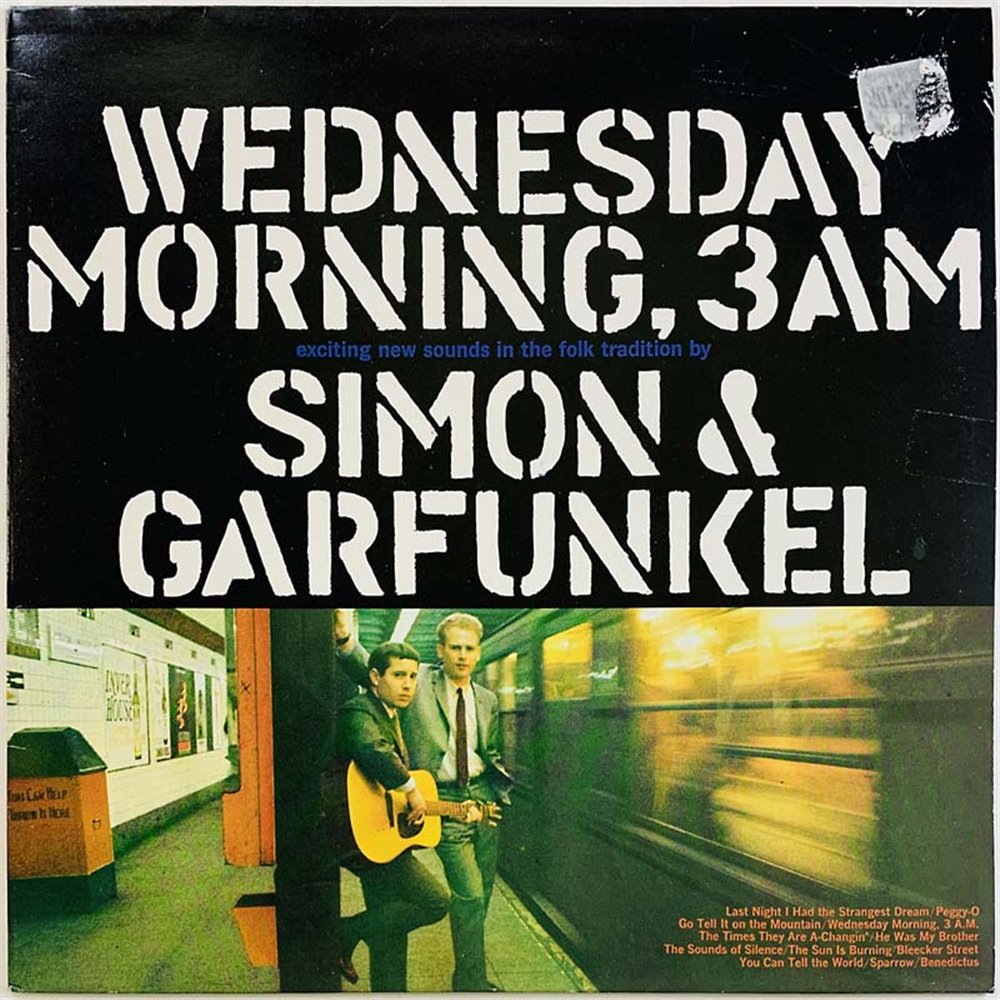Simon & Garfunkel vinyl LP Wednesday Morning, 3 A.M.  kansi G+ levy EX Käytetty LP