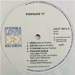 Piirpauke vinyl LP Piirpauke 2  kansi EX levy EX Käytetty LP