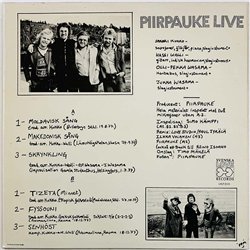 Piirpauke vinyl LP Piirpauke Live  kansi VG+ levy EX Käytetty LP