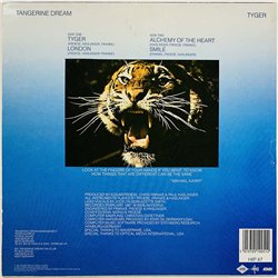 Tangerine Dream vinyl LP Tyger  kansi EX- levy EX Käytetty LP