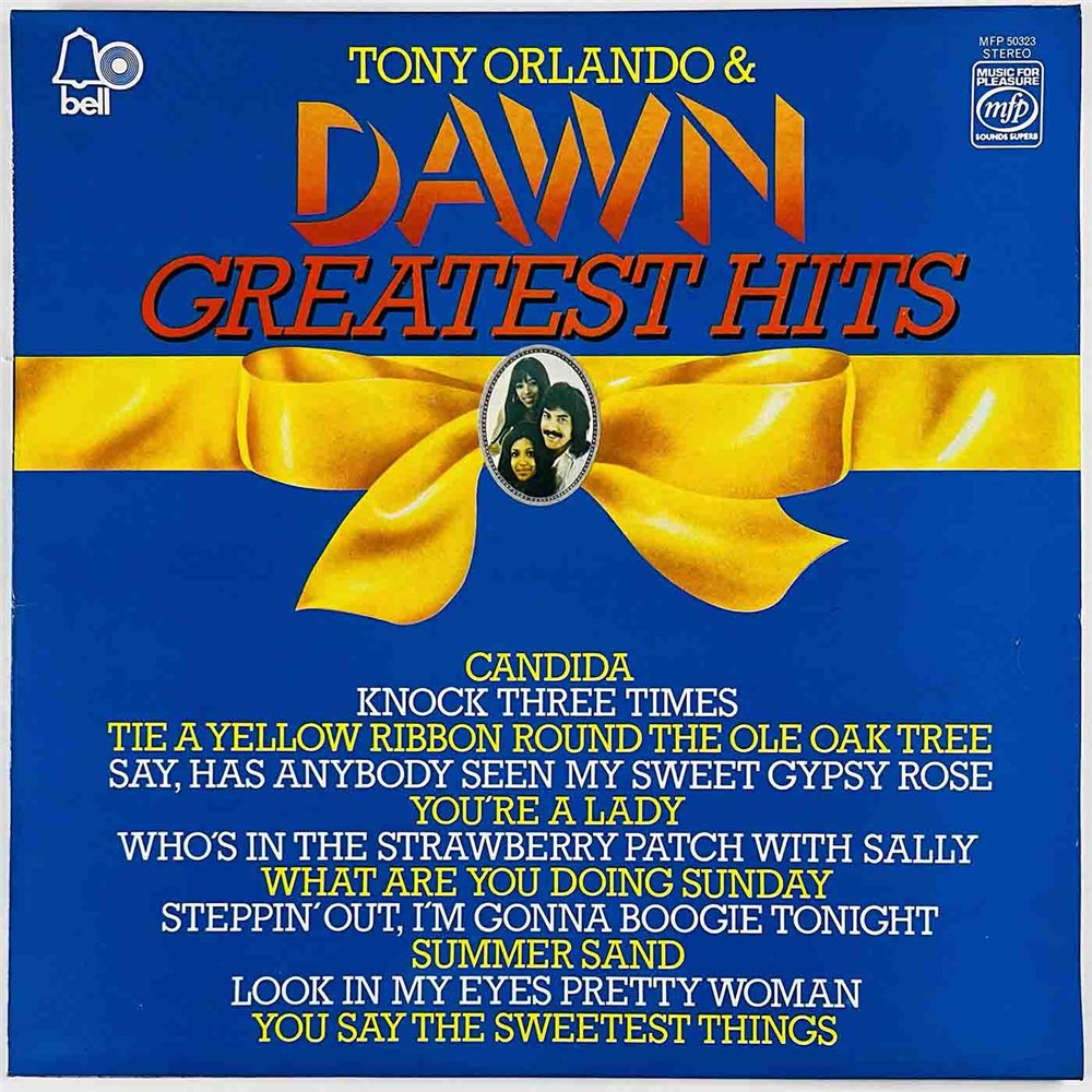 Tony Orlando & Dawn vinyl LP Greatest Hits  kansi EX levy EX Käytetty LP