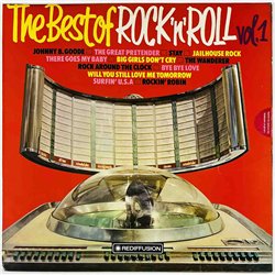 Hieno kansi, esitys joku artisti vinyl LP The best of ock’n’Roll vol.1  kansi EX- levy EX Käytetty LP