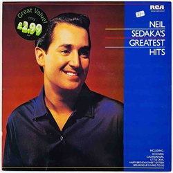 Sedaka Neil vinyl LP Neil Sedaka's Greatest Hits  kansi EX levy EX Käytetty LP