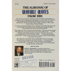 Almanac of Quotable Quotes from 1991 : Ronald D. Pasquariello - Used book