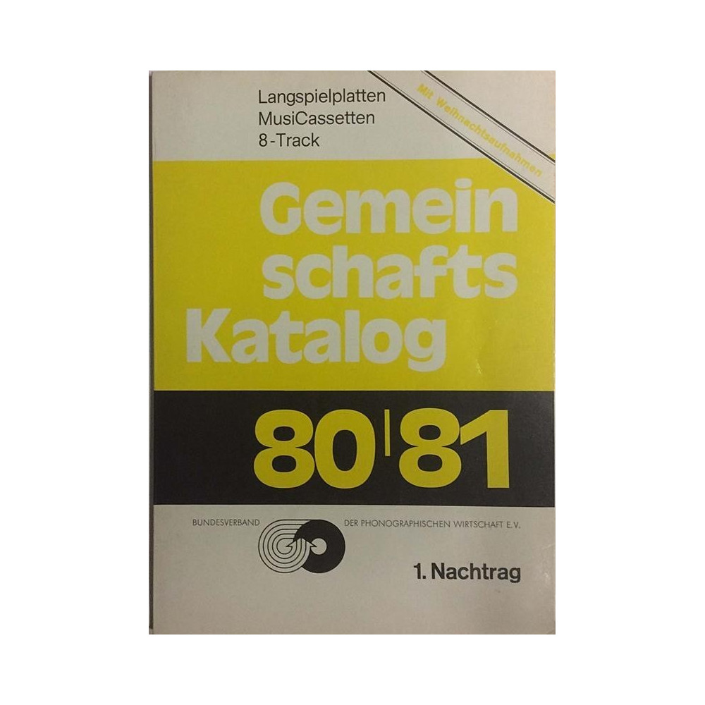 Gemeinschafts Katalog 80/81 : Langspielplatten MusiCassetten 8-Track - Used book