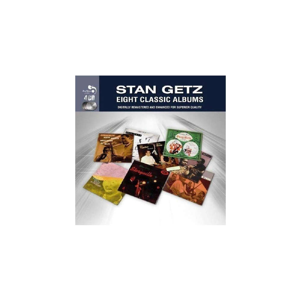 GETZ STAN :  EIGHT CLASSIC ALBUMS 4CD  1951-60 JAZZ REAL GONE JAZZ tuotelaji: CD