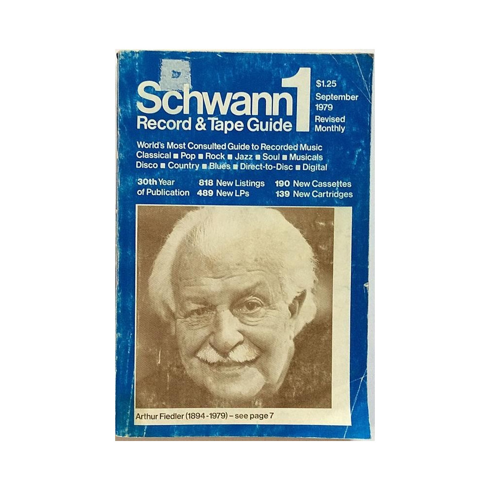 Schwann1 Record and Tape Guide : September 1979 - Used book