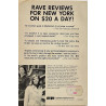 New York on $20 a day : by Joan Hamburg and Norma Ketay - Used book