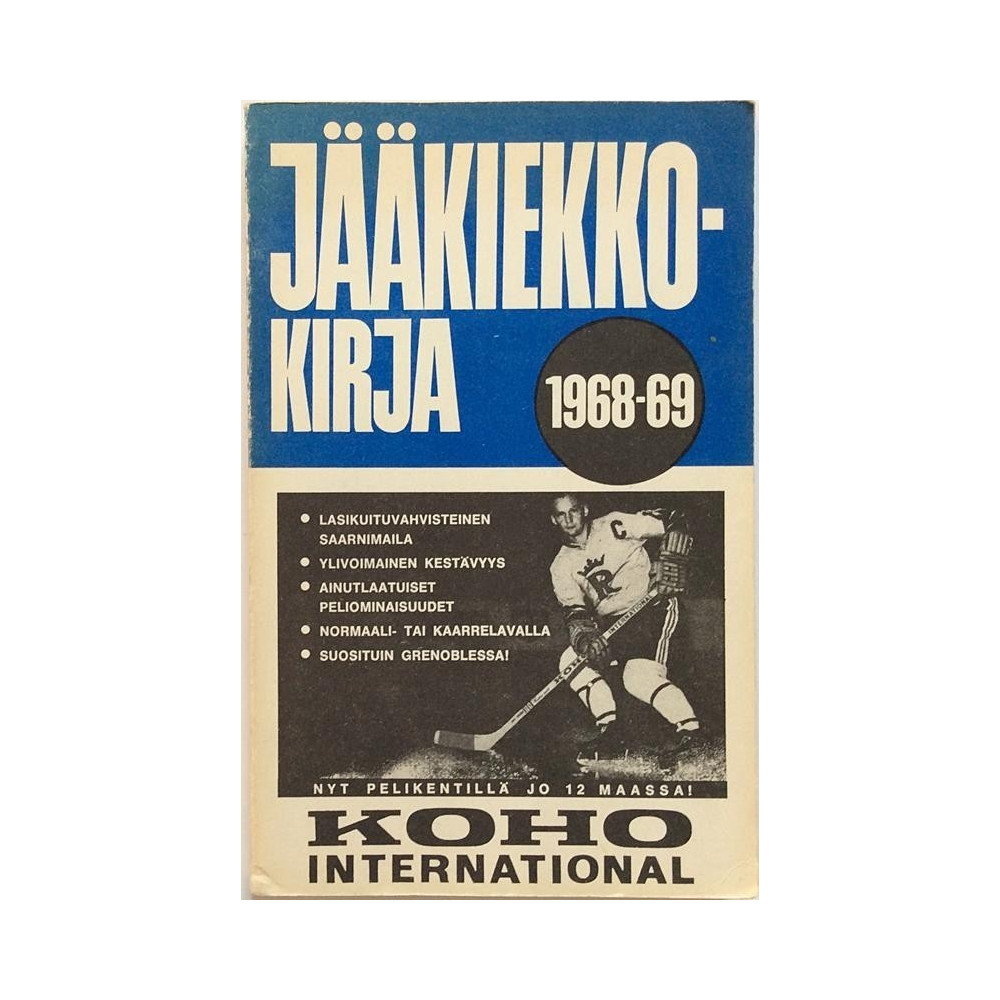 Jääkiekkokirja 1968-69 : Aarne Honkavaara - Något använd bok