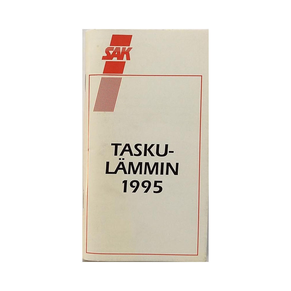 Taskulämmin 1995 tilastotietoja : Suomen Ammattiliittojen Keskusjärjestö - Något använd bok