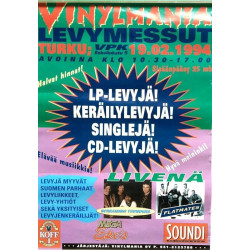 Vinylmania Levymessut : Tapahtumajuliste 29cm x 41cm - Begagnat Poster