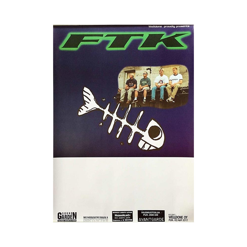 FTK : Keikkajuliste 42cm x 59cm - JULISTE