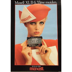 Maxell XL II-A Ylitse muiden : Mainosjuliste 42cm x 60cm - Used Poster