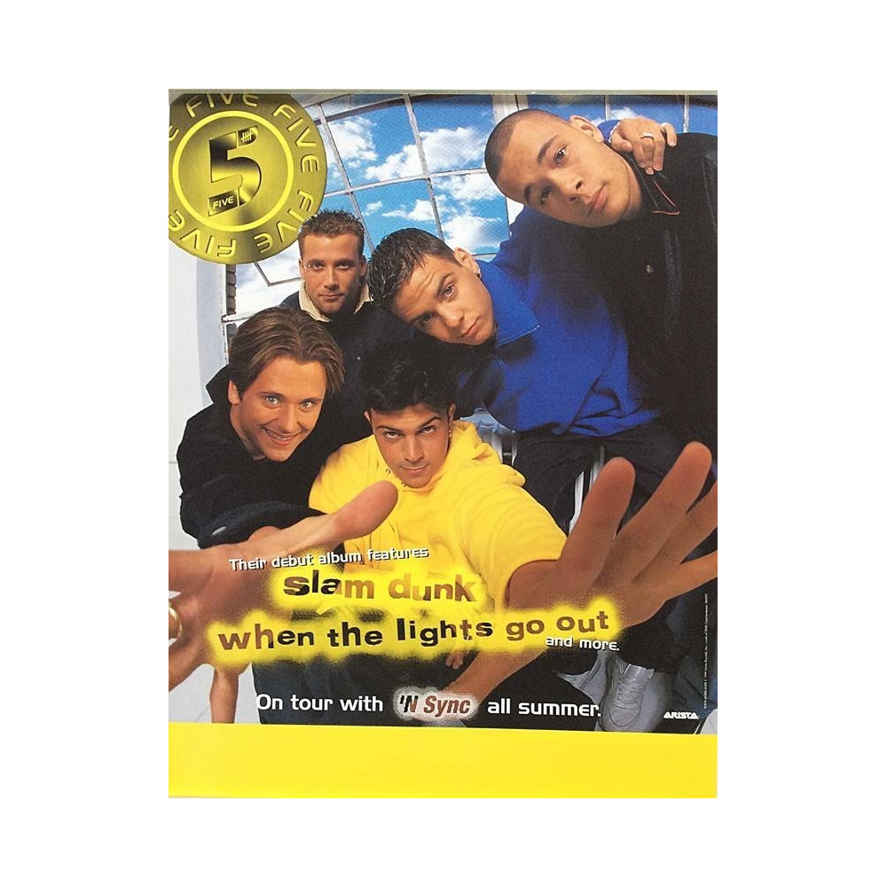 Five: Their debut album : Promojuliste 42cm x 55cm - Used Poster