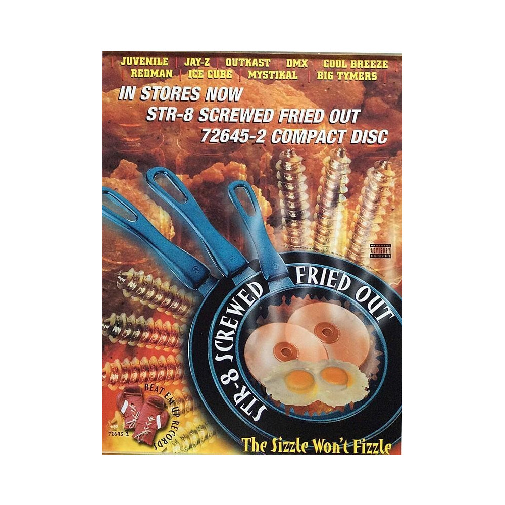 STR-8 Screwed Fried Out : Promojuliste 45cm x 60cm - JULISTE