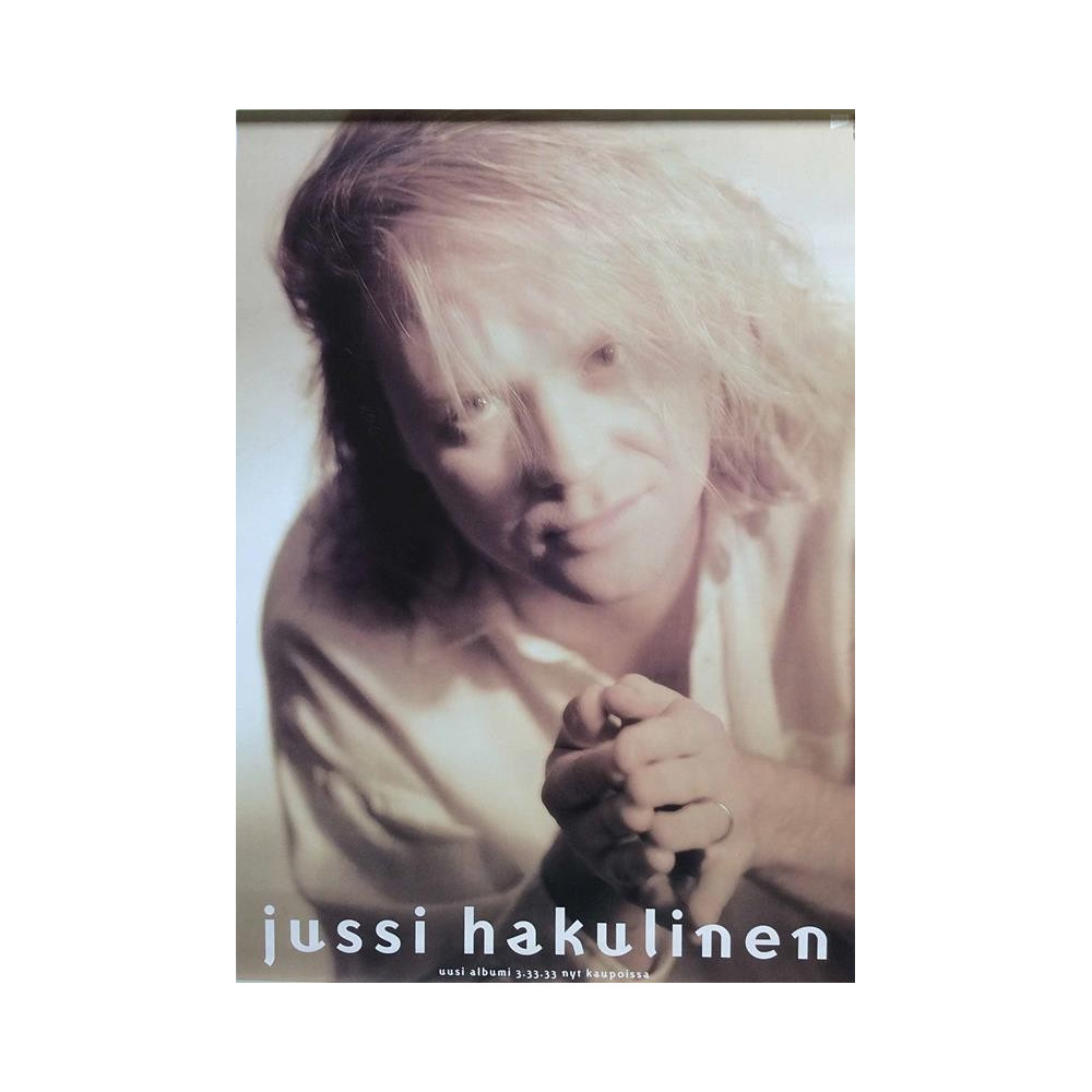 Hakulinen Jussi: 3-33-33 : Promojuliste 34cm x 49cm - JULISTE