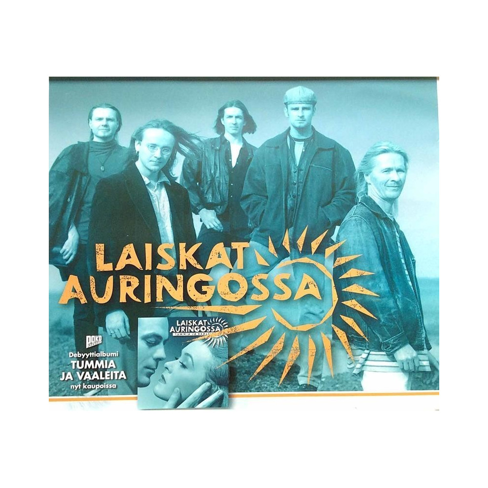 Laiskat Auringossa: Tummia ja vaaleita : Promojuliste 41cm x 37cm - JULISTE