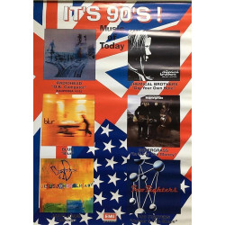 Music of Today: It’s 90’s! : Kampanjajuliste 49cm x 69cm - Begagnat Poster
