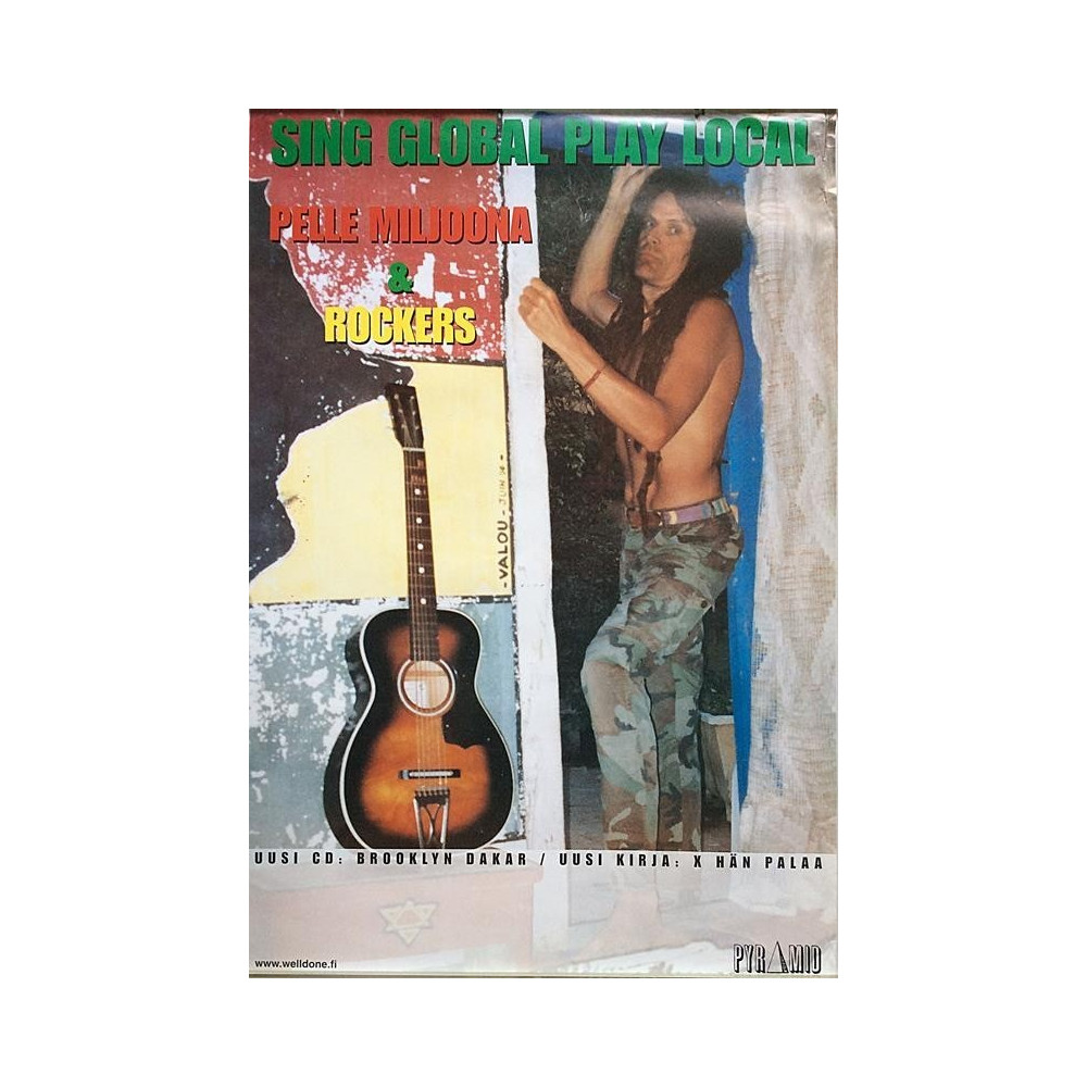 Pelle Miljoona: Brooklyn Dakar : Promojuliste 46cm x 69cm - JULISTE