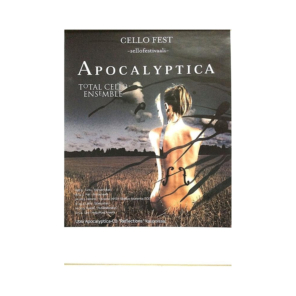 Apocalyptica: Cello Fest : Keikkajuliste 41cm x 58cm - Begagnat Poster