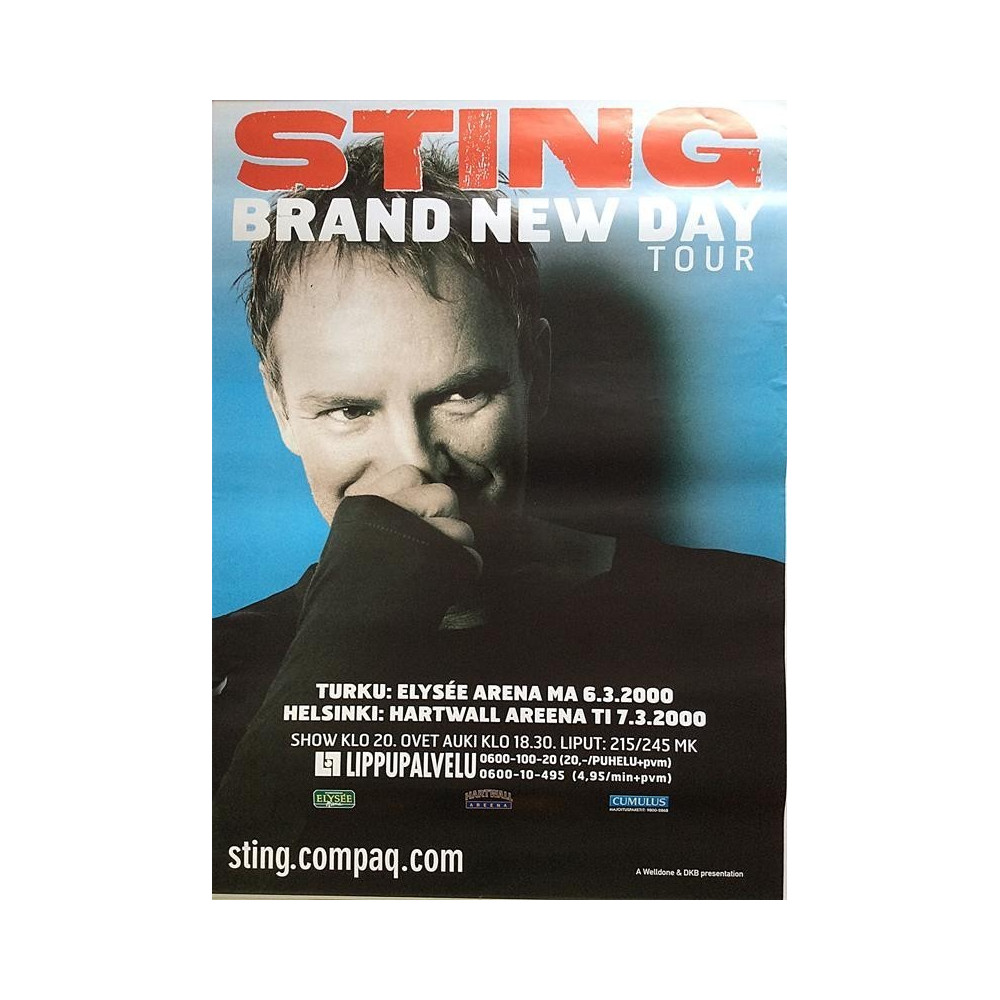Sting: Brand new day tour : Keikkajuliste 59cm x 83cm - Used Poster