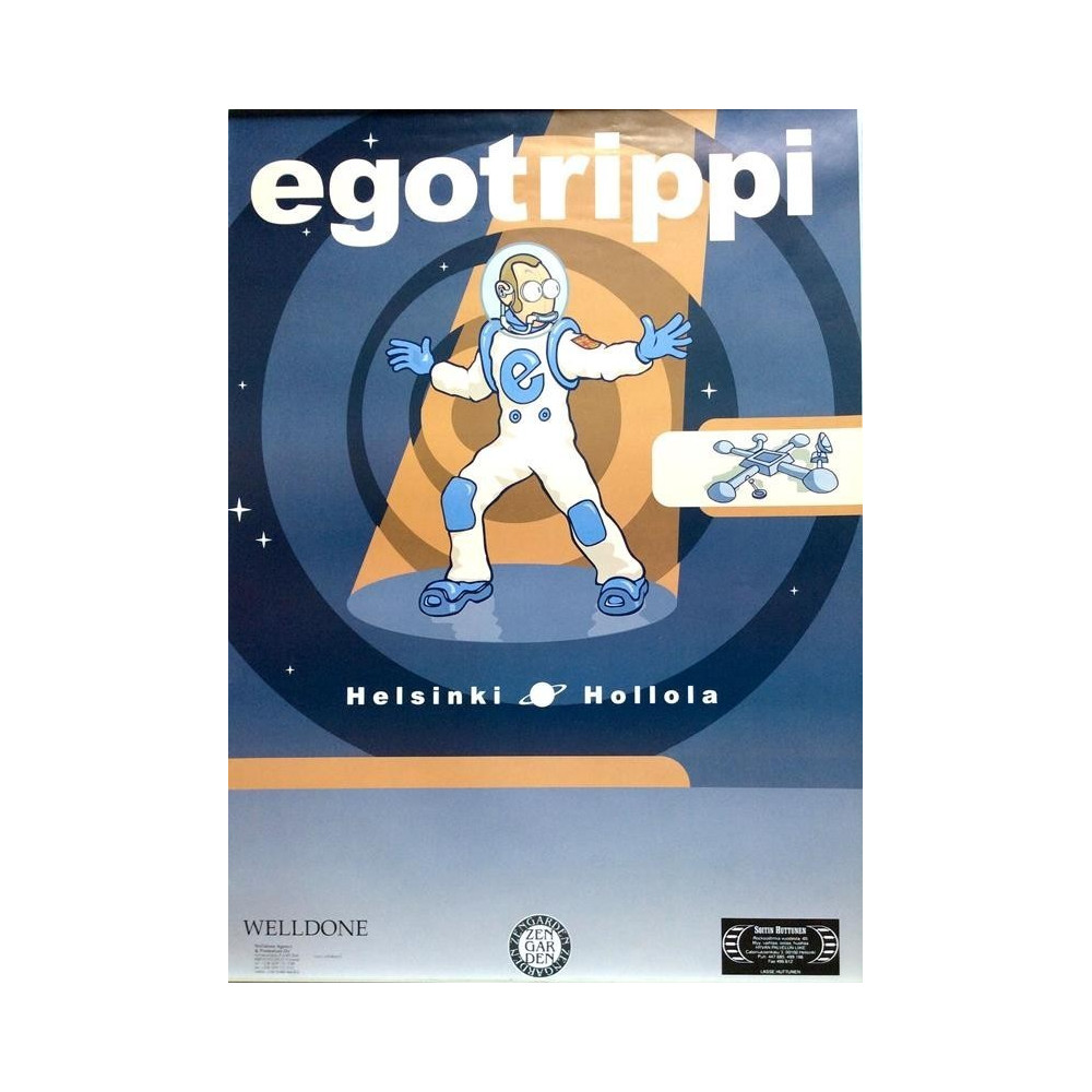 Egotrippi: Helsinki Hollola : Promojuliste 50cm x 69cm - Begagnat Poster