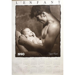 L’Enfant: 58cm x 88cm - Used Poster 1990 with same calendar as 2018