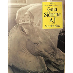 Telefonkatalogen kartor Stockholm : Gula Sidorna A-J - Något använd bok