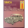 Simca 1100 & 1204 : Owners Workshop Manual - Used book