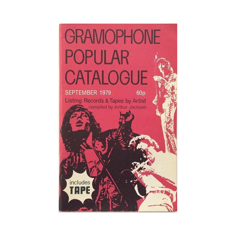 Gramophone popular record catalogue: September 1979 listing records & tapes by artist  kansi EX sisäsivut EX Käytetty kirja