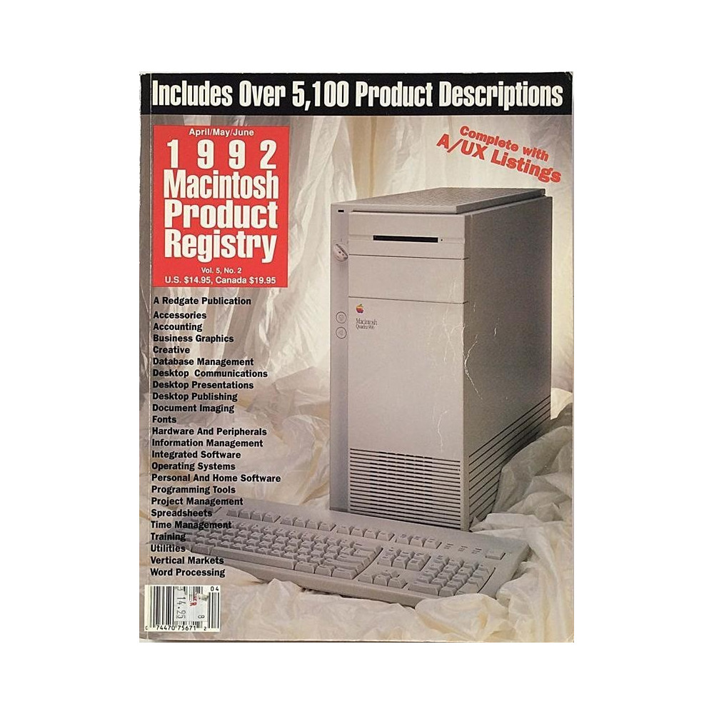 Macintosh Product Registry : Vol.5, No.2 - Used book