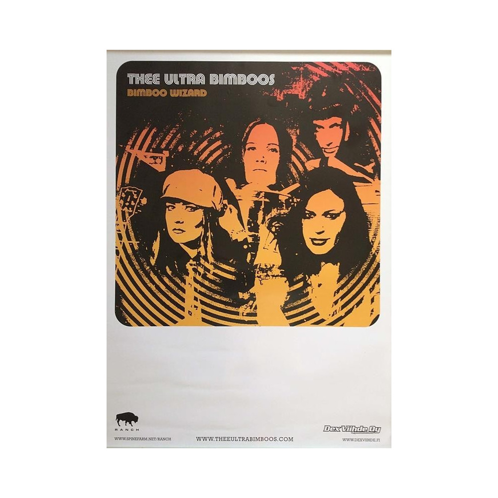 Ultra Bimboos: Bimboo Wizard : Keikkajuliste 50cm x 70cm - Konsertaffisch