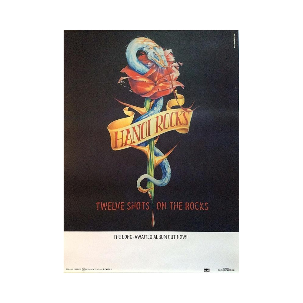 Hanoi Rocks: Twelve shots on the rocks : Promojuliste 49cm x 69cm - JULISTE