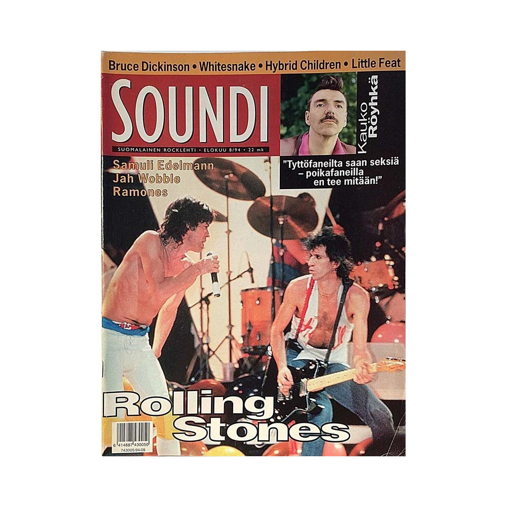 Soundi : Kauko Röyhkä,Rolling Stones,Ramones - used magazine