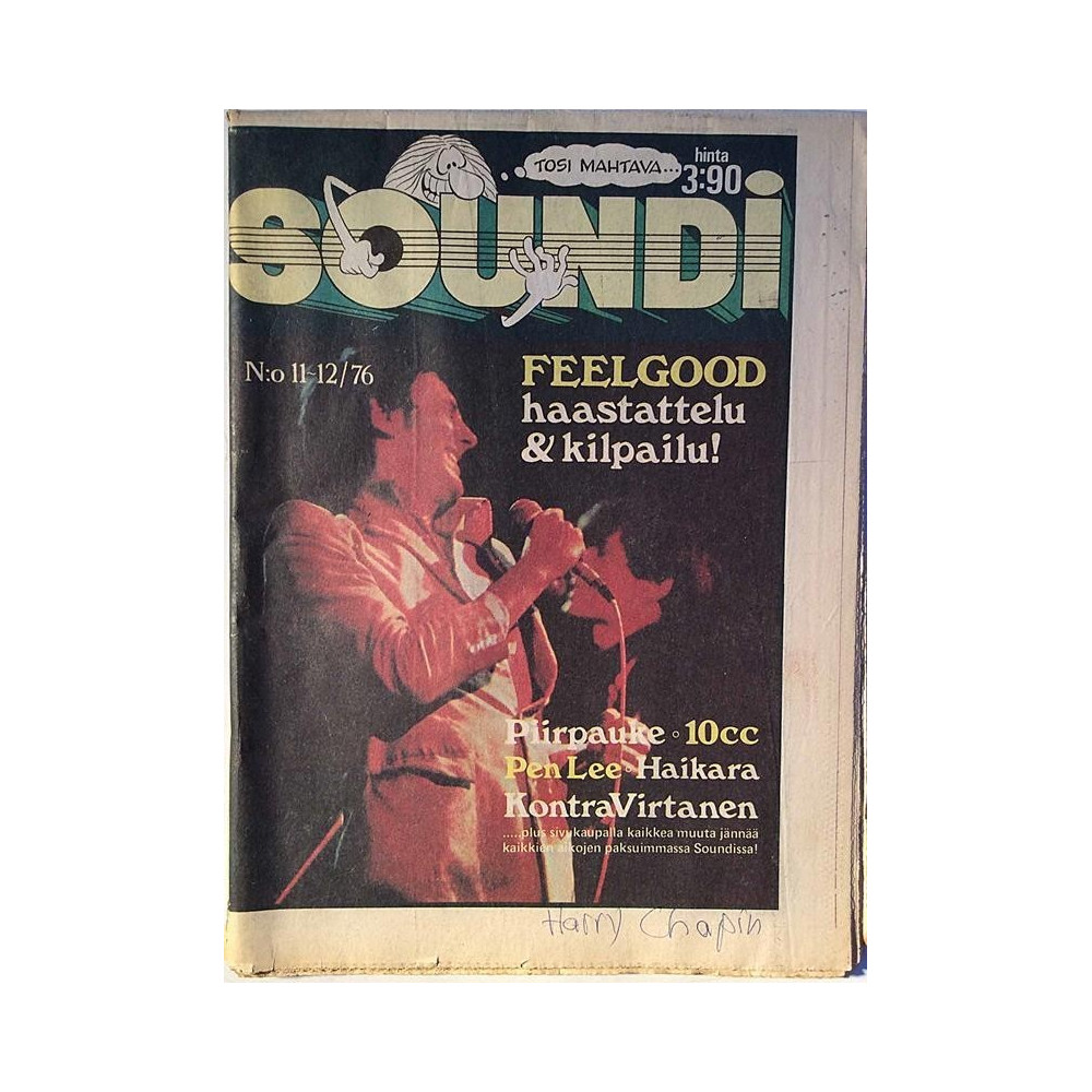 Soundi : Dr. Feelgood,Piirpauke,10CC,Haikara,Pen Lee - used magazine