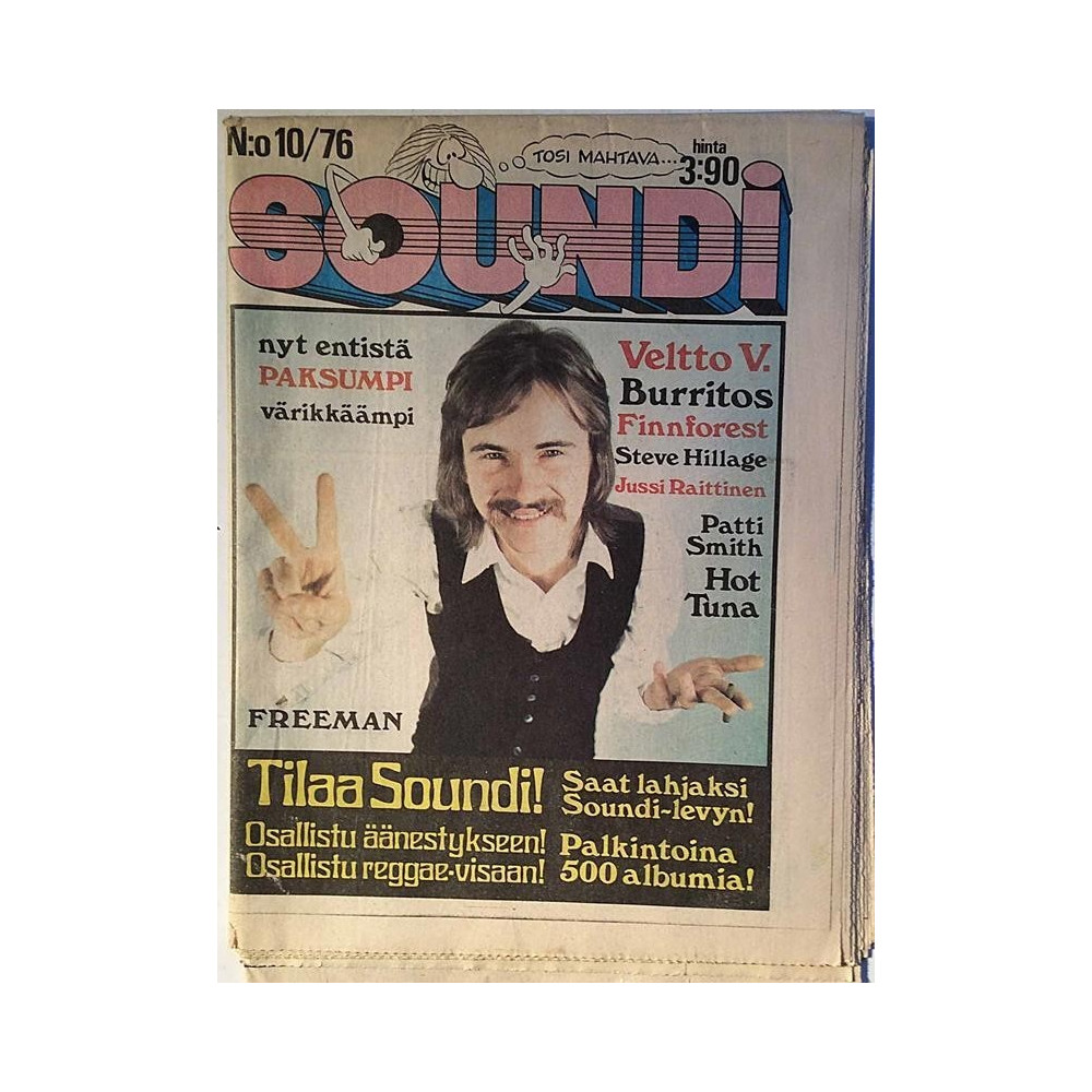 Soundi : Freeman,Patti Smith,Hot Tuna,Finnforest - begagnade magazine